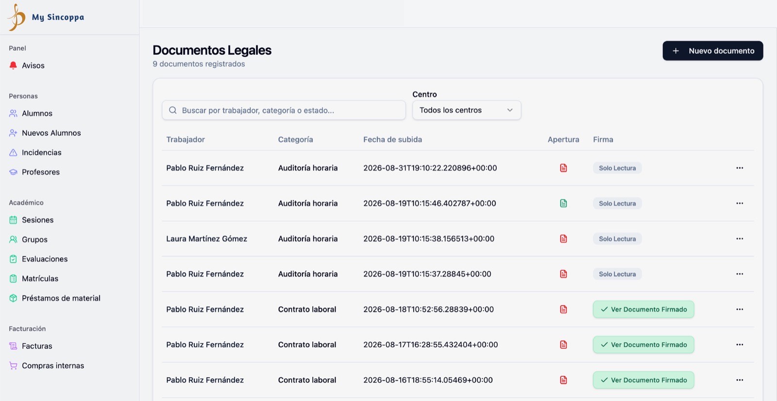 Documentos legales